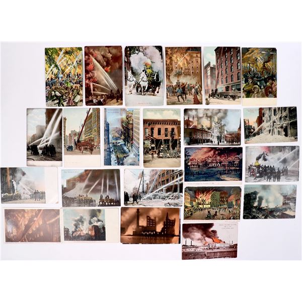 Early Fire Scene Postcards - 24 [163507]