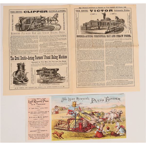 Plano Binder Color Litho Advertisement [162211]