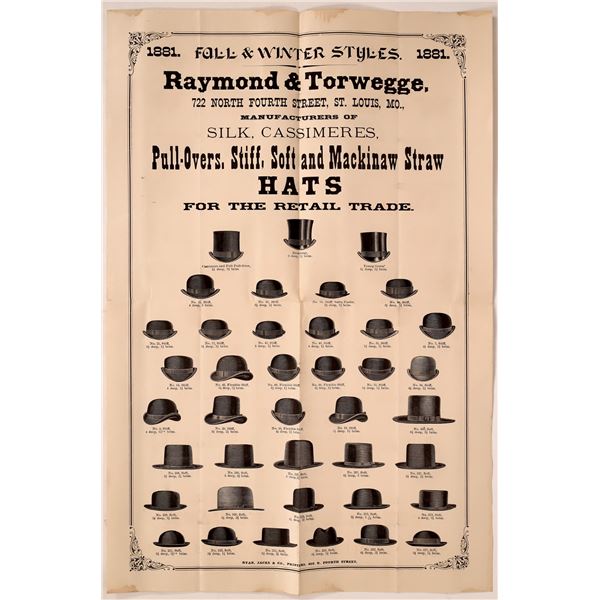 Nice Hat Broadside, c. 1881 [164151]