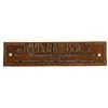 Image 1 : Original Brunswick Billiard Table Brass Plate [166575]
