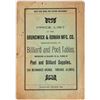 Image 1 : Brunswick and Roma Early Billiard Catalog [167806]