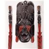 Image 1 : African Wood Mask and 2 Wood Daggers [165053]