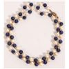 Image 1 : Cultured Pearl and Lapis Necklace [124894]