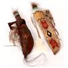 Image 1 : Pair of Painted Hide Reservation Knife Sheaths with Knives [167383]