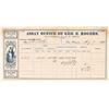 Image 1 : Assay Office of Geo. E. Rodgers Memorandum of Gold Bullion [166949]