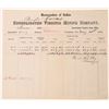 Image 1 : Pacific Mill & Mining Co./ Con. Virginia Assay Office Memorandum for Bacon Mill Sluice Bullion [1646