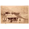 Image 1 : Boudoir Photograph of Bullion Ravine Residence and Trestle, Comstock [164654]