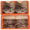 Image 1 : Two Opposing Views of Gold Hill, Nevada incl. Very Rare Early Bowers Canyon [164591]