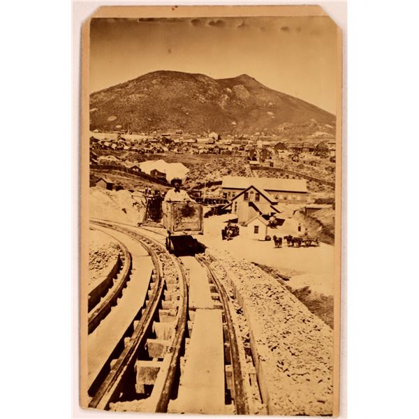 CDV of Gould & Curry Mine and Mt. Davidson, Virginia City, Nevada [164538]