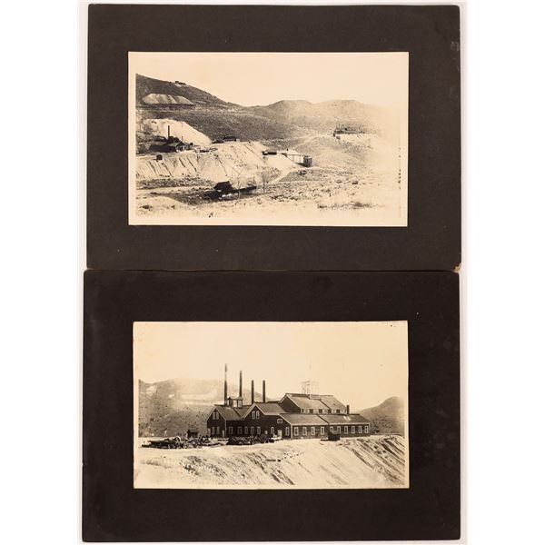 Sierra Nevada Mine, Virginia City, Nevada Mounted Photograph Pair [164572]