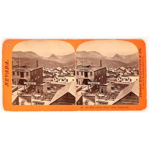 Stereoview of Sixmile Canyon & C Street, Virginia City, Nevada [164522]