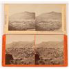 Image 1 : Two Different Early Bird's-eye View Stereoviews of Virginia City, Nevada [164528]