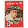 Image 1 : 1959 Topps Mickey Mantle in Extremely Nice Condition [165372]