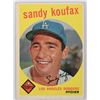 Image 1 : 1959 Topps Sandy Koufax Card in Extremely Nice Condition [165366]