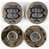 Image 1 : Love Token Cuff Links, Seated Liberty Half Dollars [137790]