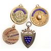 Image 1 : Vintage Gold Sports Medals [167479]