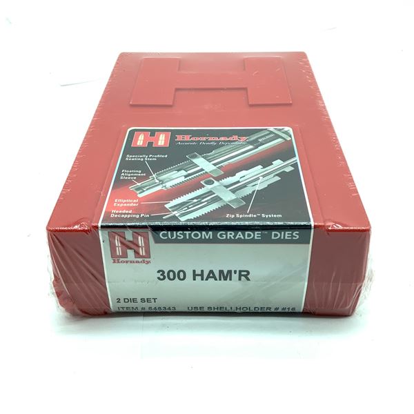 Hornady Custom Grade 2 Die Reloading Set for 300 HAM'R, New