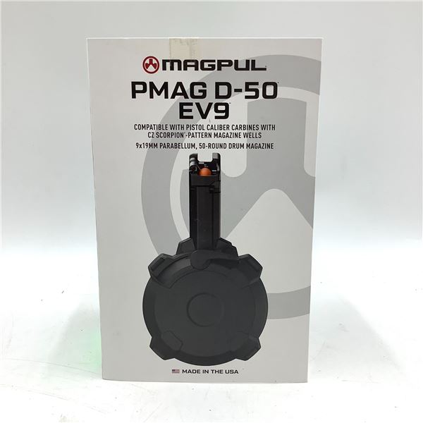 Magpul P-Mag for 9 mm Carbines with Scorpion Evo Pattern Mag Wells 50 Round Drum Magazine