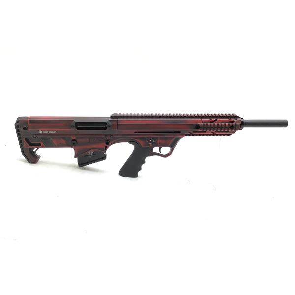 Hunt Group FD12 12Ga Semi Auto Bullpup Shotgun Distressed Red 3  Chamber 20  Barrel, Demo Model