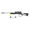 Image 2 : Umarex Surge .177 Cal Break Action Pellet Rifle 18.7" Barrel Black With 4X32 Scope 490 FPS, New
