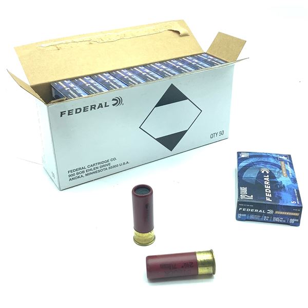 Federal Power Shok 12 Ga 2 3 4 00 Buck Ammunition 50 Rounds federal-power-shok-12-ga-2-3-4-00-buck-ammunition-50-rounds