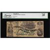 Image 1 : 1862 $1 Confederate States of America Note T-45 Legacy Very Fine 20