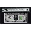 Image 1 : 1928B $20 Federal Reserve Note Chicago Fr.2052-Glgs Light PMG Ch. Uncirculated 63EPQ