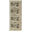 Image 1 : Uncut Sheet of (4) State of Louisiana Baby Bond Obsolete Notes