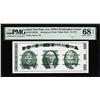 Image 1 : Circa 1970's Washington Center Giori Test Note PMG Superb Gem Uncirculated 68EPQ