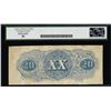 Image 2 : 1862 $20 Confederate States of America Note T-51 Legacy Very Fine 30