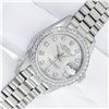 Image 2 : Rolex Ladies Platinum Factory Diamond President Wristwatch With Rolex Box