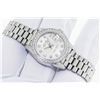 Image 3 : Rolex Ladies Platinum Factory Diamond President Wristwatch With Rolex Box