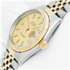 Image 4 : Rolex Mens Two Tone Champagne Index Datejust Wristwatch