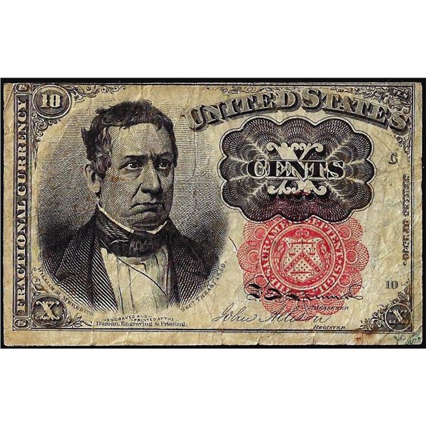 1874 Fifth Issue Ten Cents Fractional Currency Note