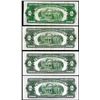 Image 2 : Lot of (4) 1928C/G/F $2 Legal Tender Notes