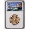 Image 1 : 2022 $25 American Gold Eagle Coin NGC MS70 FDOI Reagan Presidential Series Signature