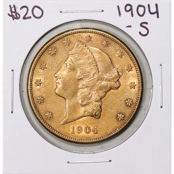 1904-S $20 Liberty Head Double Eagle Gold Coin