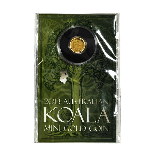 2013 Australian 1/2 Gram Koala Mini Gold Coin