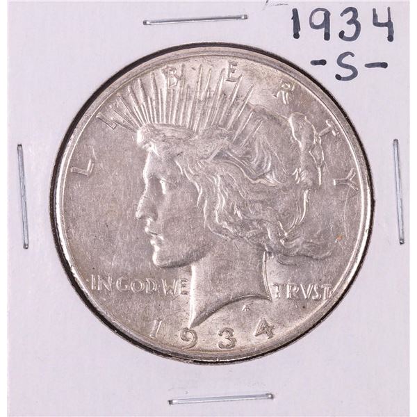 1934-S $1 Peace Silver Dollar Coin