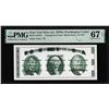 Image 1 : Circa 1970's Washington Center Giori Test Note PMG Superb Gem Uncirculated 67EPQ