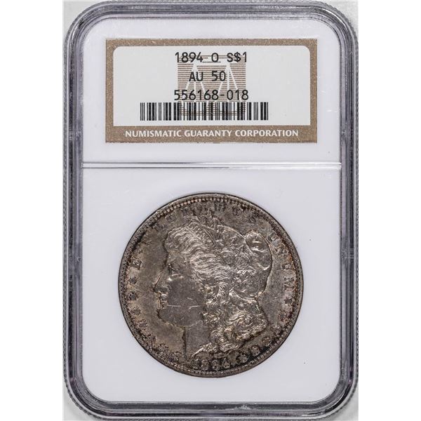 1894-O $1 Morgan Silver Dollar Coin NGC AU50