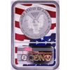 Image 2 : 2019-W $1 Proof American Silver Eagle Coin NGC PF70 Ultra Cameo Congratulations Flag