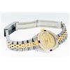 Image 4 : Rolex Ladies Two Tone Champagne Sapphire and Diamond Datejust Wristwatch