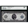 Image 1 : 1914 $5 Federal Reserve Note New York Fr.851a Legacy Very Fine 35