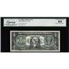 Image 1 : 1969 $1 Federal Reserve Note Full Face to Back Offset Error Legacy Very Choice New 64