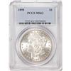 Image 1 : 1898 $1 Morgan Silver Dollar Coin PCGS MS63