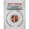 Image 1 : 1999 Lincoln Memorial Cent Coin Mint Error Broadstruck PCGS MS64RD