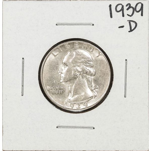 1939-D Washington Quarter Coin