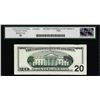 Image 2 : 2001 $20 Federal Reserve Note Partial Overprint Error Fr. 2088-F Legacy Very Fine 30