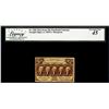Image 1 : 1862 First Issue 25 Cents Fractional Currency Note Fr.1281 Legacy Extremely Fine 45
